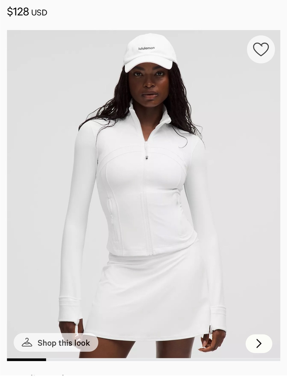 Lululemon define cropped jacket Nulu (size 4) BONE COLOR